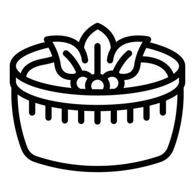 Meal hummus icon outline vector. Cuisine day. Spread paste