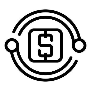 Order refund icon outline vector. Service delivery. Parcel store