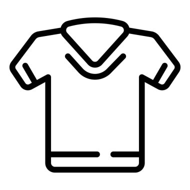 Tshirt icon outline vector. Shirt design. Front blank
