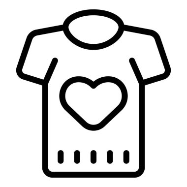Shirt design icon outline vector. Top uniform. Short sleeve