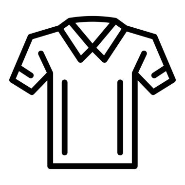 Short shirt icon outline vector. Sleeve fashion. Sport top