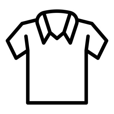 Template shirt icon outline vector. Blank design. Sleeve fashion