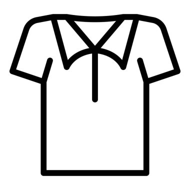 Tshirt icon outline vector. Shirt design. Front fashion