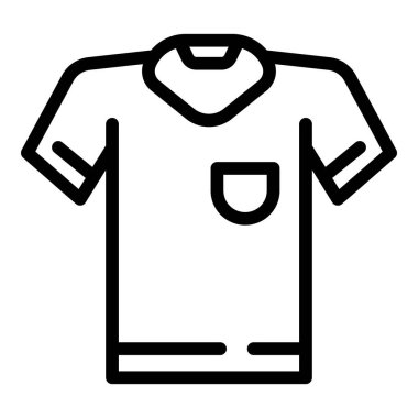 Advertising shirt icon outline vector. Fashion top. Cotton uniform