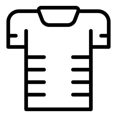 Football shirt icon outline vector. Fashion sleeve. Cloth uniform