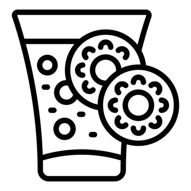 Juice carrot icon outline vector. Vegetable drink. Fresh fruit