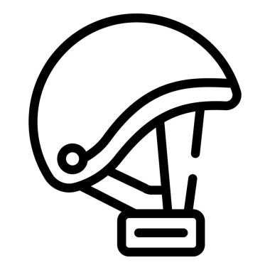 Sport helmet icon outline vector. Deck activity. Skate board