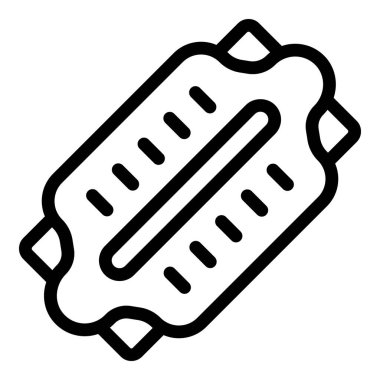 Longboard deck icon outline vector. Sport activity. Skate transport