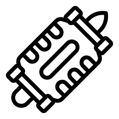 Deck design icon outline vector. Activity skate. Wood surf