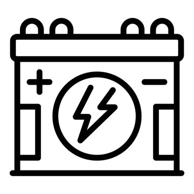 Emergency room battery icon outline vector. Medical doctor. Nurse care
