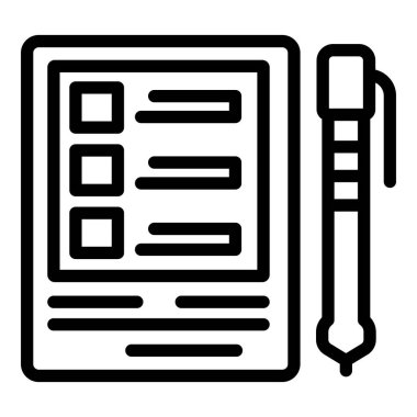 Care patient board icon outline vector. Hospital room. Clinic office
