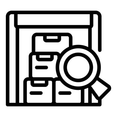 Parcel international assistance icon outline vector. Global people. World person