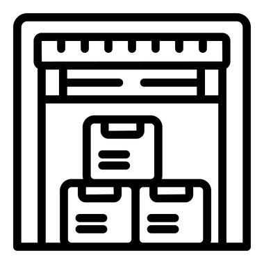 Volunteer warehouse icon outline vector. Aid care. Medicine disabled