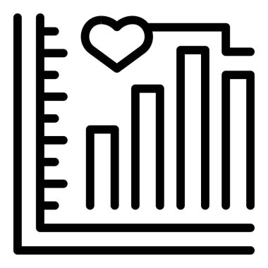 Charity graph icon outline vector. Volunteer care. International assistance