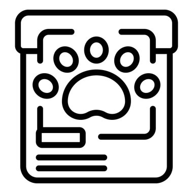 Pet aid icon outline vector. International assistance. Care love