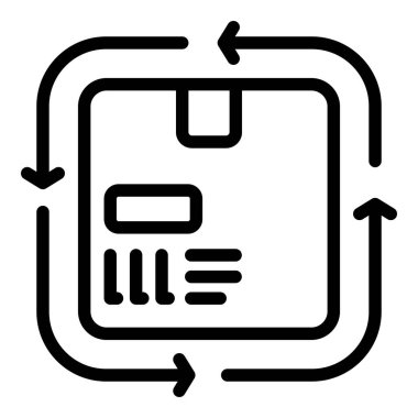 International assistance parcel icon outline vector. Aid love. Care charity
