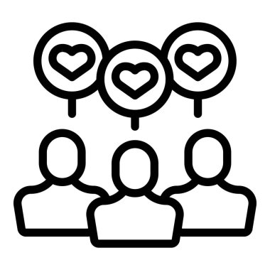 People help icon outline vector. Business person. Care medicine