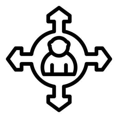 İnsan evrimi ikonu ana hat vektörü. Müşteri ekibi. Kişi verisi