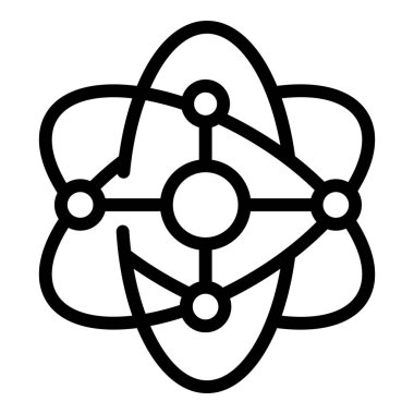 Atom peptit ikonu ana hat vektörü. Amino proteini. Zincir kolajeni