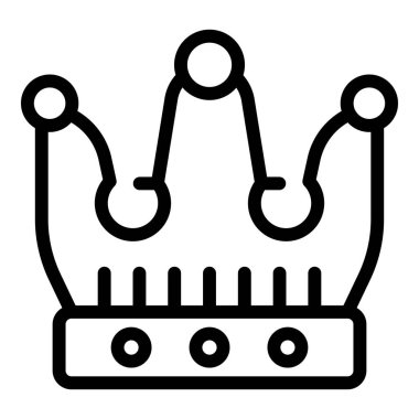 Crown kupa ikonu ana hat vektörü. Madalya kazan. Kupa sahibi