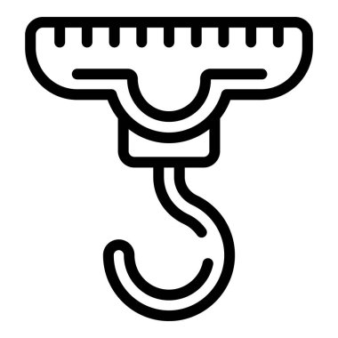 Fabrika hattı kancası ana hat vektörü. İşçi süreci. Sanayi mühendisi