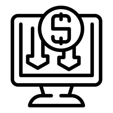 Nakit para ikon ana hatlarını görüntüle. Para ödülü. Para iadesi