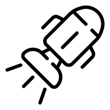 Bomba ikaz simgesi ana hat vektörü. Hava saldırısı. Alarm savaşı