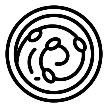 Fıstık ezmesi ikonu ana hatları vektörü. Fındık kavanozu. Amerikan kremi