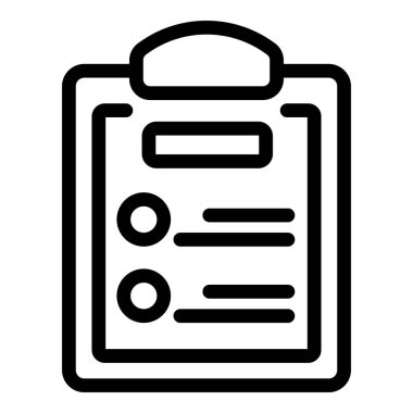 Pano kartı simgesi ana hatları vektörü. Para mektubu. Çerçeve kartı