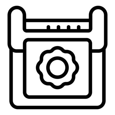 Çizer simgesi ana hatlı vektörünü yazdır. Yazıcı makinesi. Kopyayı biçimlendir