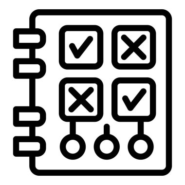 Biyolojik istasyon simgesi ana hat vektörü. Uzay araştırması. Yankı döngüsü