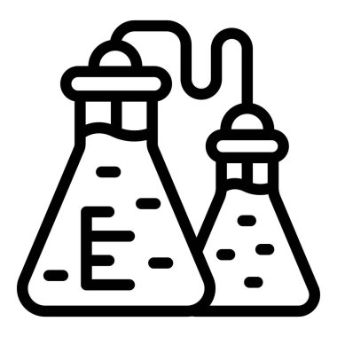 Yakıt şişesi ikonu ana hat vektörü. Eko istasyonu. Enerji döngüsü