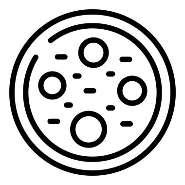 Hachapuri simgesi ana hat vektörü. Yemek pişirme. Adjara yemeği.