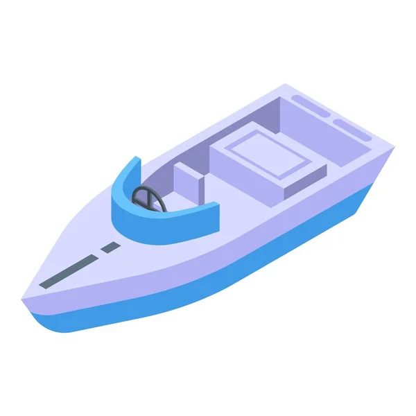 Speed Ship Icon Isometric Vector Holiday Activity Surfer People — Stock Vector