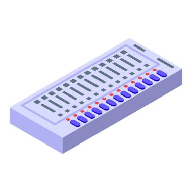 Electronic voiting paper icon isometric vector. Election vote. Digital box