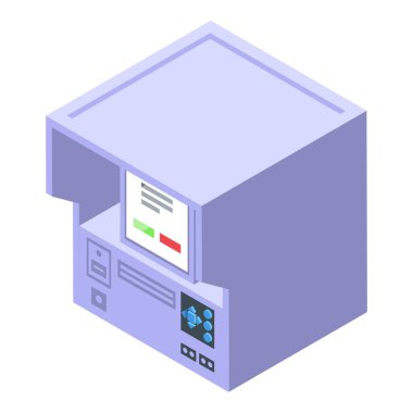 Poll box icon isometric vector. Election vote. Voter digital