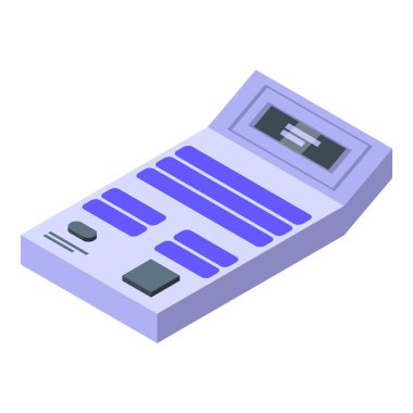 Ballot device icon isometric vector. Election vote. Online digital