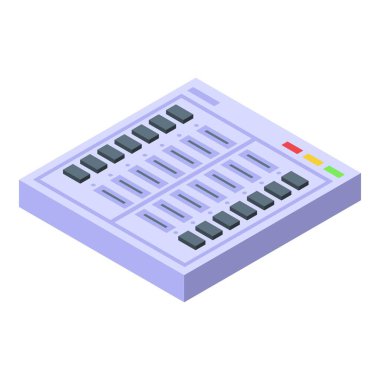 Voter device icon isometric vector. Voter online. Digital box