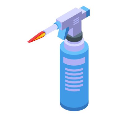 Fire bottle icon isometric vector. Wood resin. Texture art