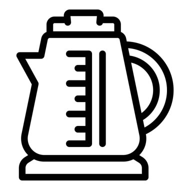 Drink kettle icon outline vector. Hot water. Tea glass