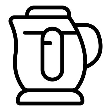 Appliance kettle icon outline vector. Water electric hot. Steam cooking