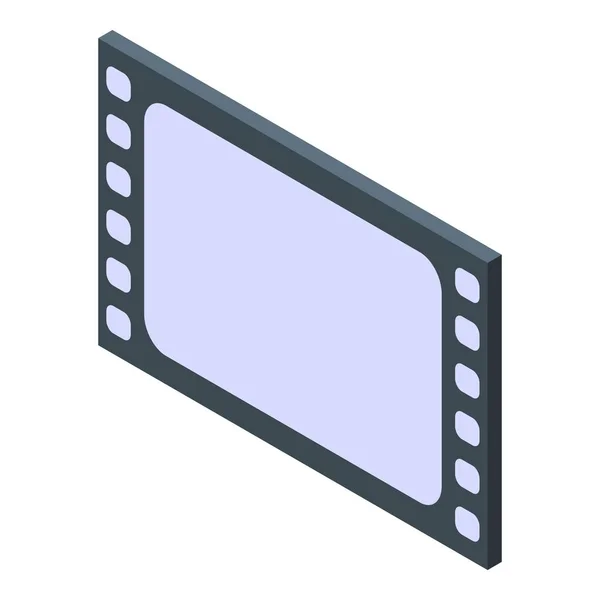Icono Edición Película Vector Isométrico Editor Vídeo Moción Contenido — Archivo Imágenes Vectoriales