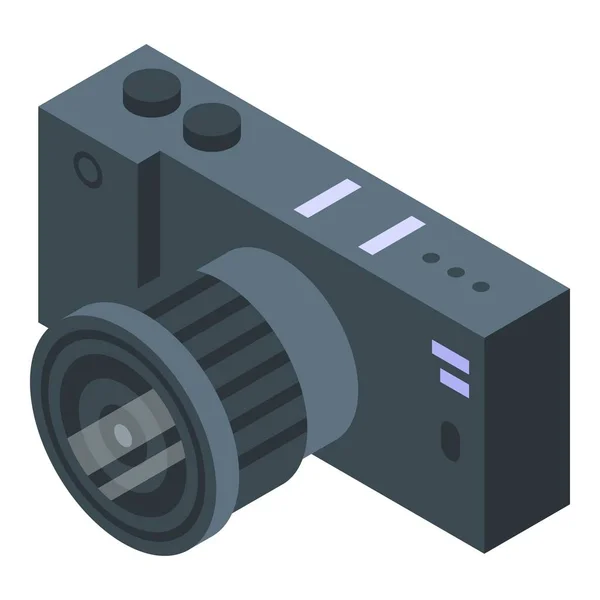 Isometrischer Vektor Des Kamerasykons Filmausschnitt Online Medien — Stockvektor