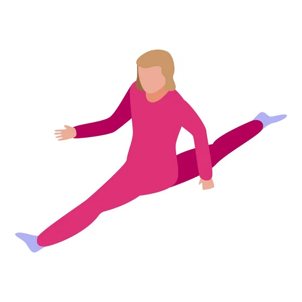 Acrobat Performer Icon Isometric Vector Person Art Exercise Dance — Stock Vector