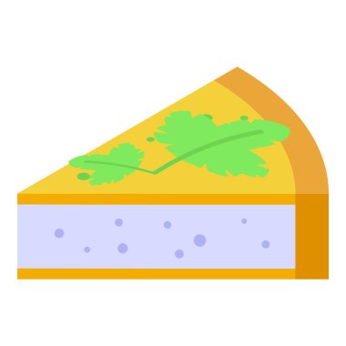 Maydanoz ikon izometrik vektörlü kek. Bitki yemi. Doğa sağlıklı.