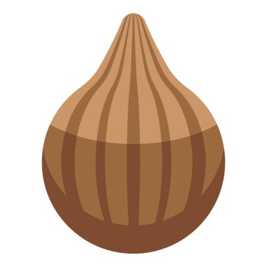 Chives bitki ikonu izometrik vektörü. Taze soğan. Yaprak sebze