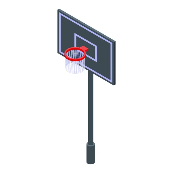 Basketballbrett Symbol Isometrischen Vektor Fußballmann Sportler — Stockvektor