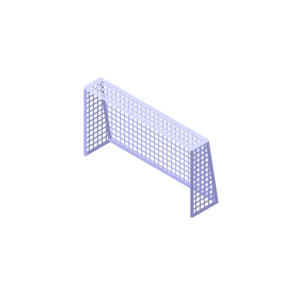 Porte Football Icône Vecteur Isométrique Arbitre Football Objectif Jeu — Image vectorielle