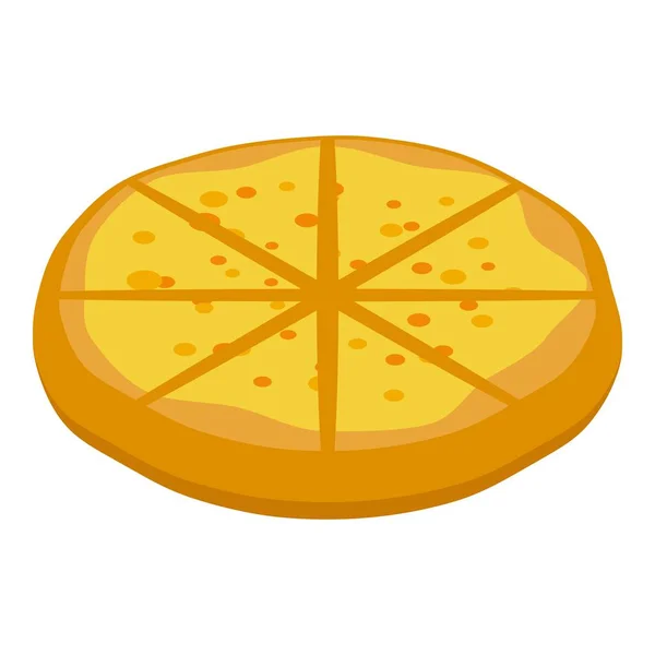 Kochen Khachapuri Symbol Isometrischen Vektor Brot Essen Abendessen — Stockvektor