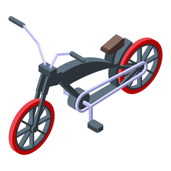 Chopper Icon Isometric Vector Biker Ride Travel Sport — Stock Vector